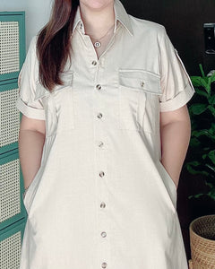 *Elena Premium Linen  Dress 0092
