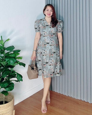 *Lora Printed Dress 0082