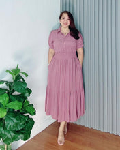 Load image into Gallery viewer, *Diana Maxi Plain Mauve Dress 0119