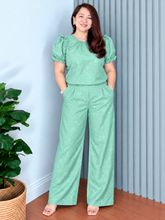 Load image into Gallery viewer, Chelsea Eyelet Sage Green Coordinates 0016