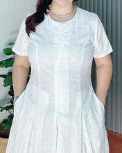 Load image into Gallery viewer, Demi Maxi Premium Linen White Dress 0018