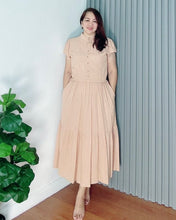 Load image into Gallery viewer, *Bela Maxi Plain Skintone Dress 0162