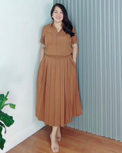 Load image into Gallery viewer, Trisha Plain Soft Linen Top and Skirt Coordinates 0032