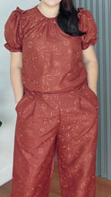 Load image into Gallery viewer, Chelsea Eyelet Dark Rust Coordinates 0018