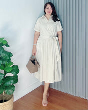 Load image into Gallery viewer, *Ara Premium Linen Offwhite ‘Katsya’ Dress 0008