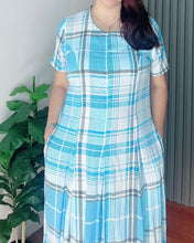 Load image into Gallery viewer, Demi Maxi Checkered Dress 0022