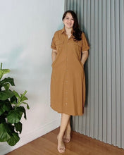 Load image into Gallery viewer, *Elena Plain Rust Dress 0098