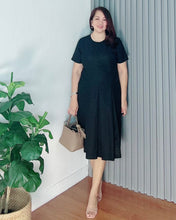 Load image into Gallery viewer, Belle Premium Linen Black Dress 0018