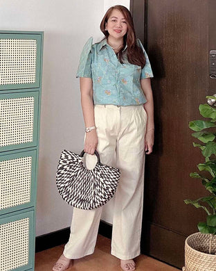 *Maria Filipiñana Inspired Eyelet Top 0023