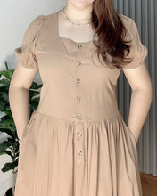 Load image into Gallery viewer, *Aubrey Plain Brown Dress 0148