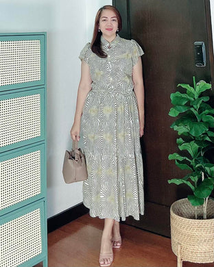 *Bela Maxi Printed Dress 0131