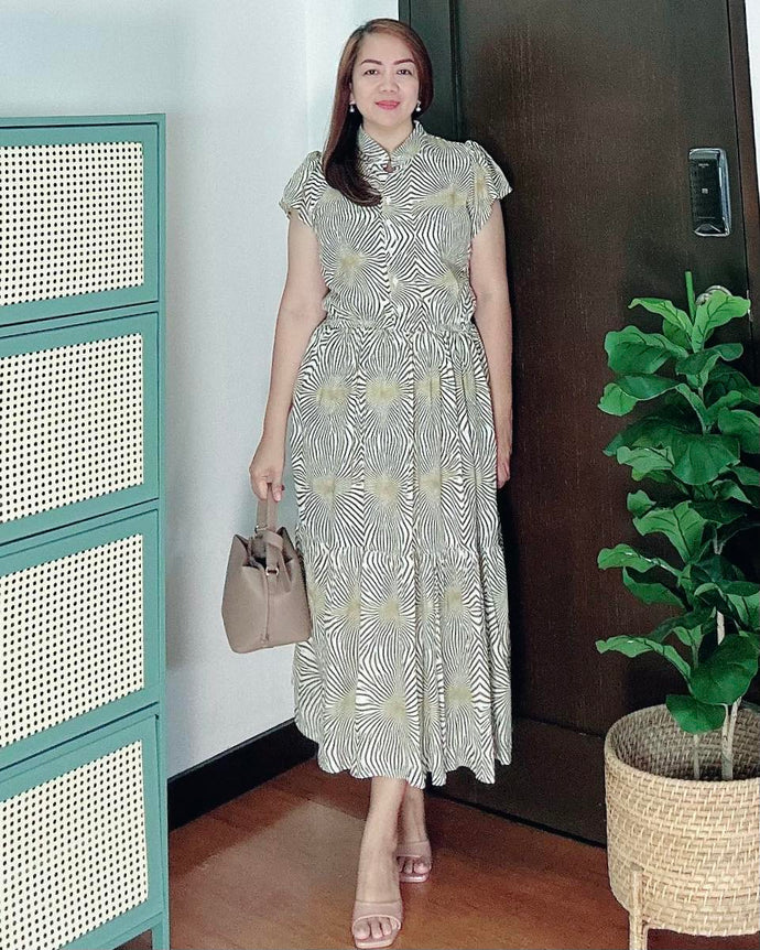 *Bela Maxi Printed Dress 0131