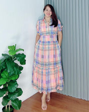 Load image into Gallery viewer, *Diana Maxi Checkered Dress 0123