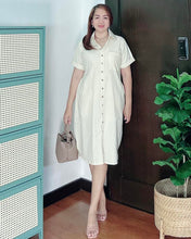 Load image into Gallery viewer, *Nicole Plain Cream Dress 0113
