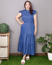 Load image into Gallery viewer, Rosie Plain Soft Denim  Dress 0044