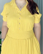 Load image into Gallery viewer, *Diana Maxi Plain Mustard Dress 0117