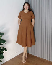 Load image into Gallery viewer, Belle Plain Cotton Linen Dress 0001