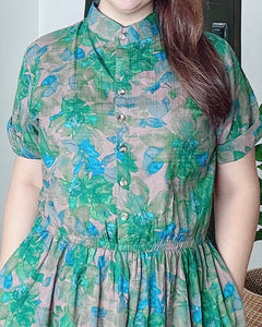*Selena Maxi Printed Dress 0024