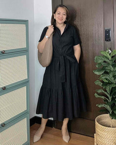 Kyla Plain Black Dress 0007