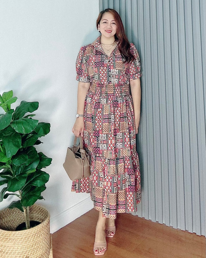 *Diana Maxi Printed Dress 0098