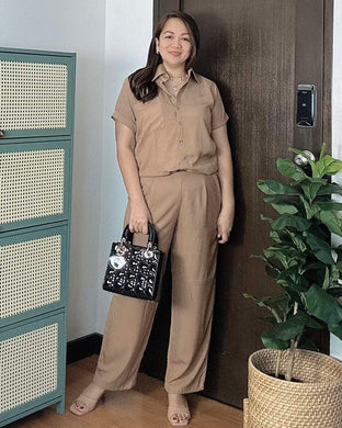 Heart Plain Latte Brown Coordinates 0113