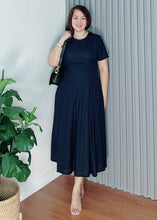 Load image into Gallery viewer, Demi Maxi Premium Linen Dark Navyblue Dress 0019