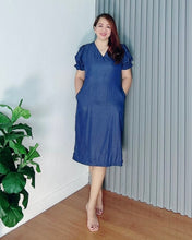 Load image into Gallery viewer, *Leigh Plain Denim Dress 0109