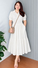 Load image into Gallery viewer, *Diana Cotton Linen White Dress 0129