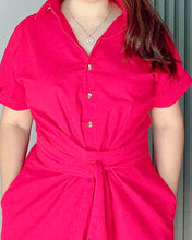 Load image into Gallery viewer, *Julia Maxi Plain Red Dress 0040