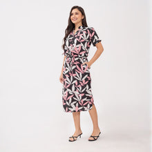 Load image into Gallery viewer, Aimee Printed Black Dress 0032