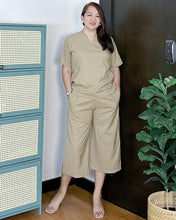 Load image into Gallery viewer, *Ada Plain Mocha Premium Linen Coordinates 0034