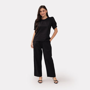 Kendra Premium Linen Black Coordinates 0108