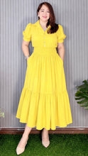 Load image into Gallery viewer, *Diana Maxi Plain Mustard Dress 0117