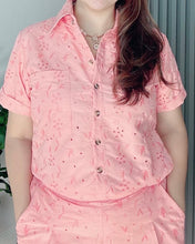 Load image into Gallery viewer, *Monique Eyelet Peach Coordinates 0004