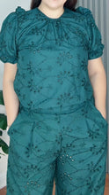 Load image into Gallery viewer, Chelsea Eyelet Emerald green Coordinates 0017