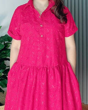 Load image into Gallery viewer, (Copy) Ara Eyelet Red Dress 0001