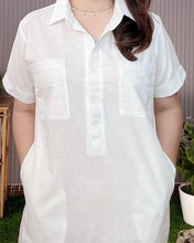 Load image into Gallery viewer, *Giana Plain White Dress 0085