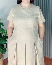 Load image into Gallery viewer, Belle Premium Linen Beige Dress 0017