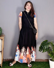 Load image into Gallery viewer, Sale! Bela Maxi Senefa Black Dress 0118