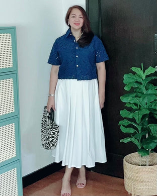 *Beatriz Skirt Premium Linen White  0003