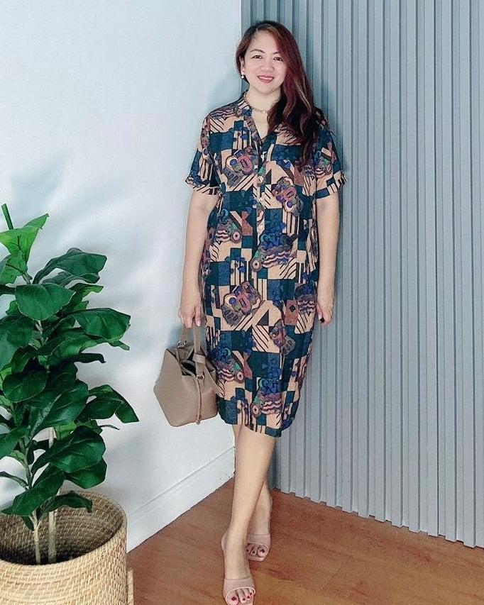 *Bea Printed Dress 0453