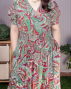 Sigrid Maxi Printed Dress 0038