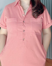 Load image into Gallery viewer, *Harper Plain Salmon Dress 0013