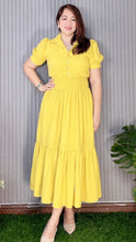 Load image into Gallery viewer, *Diana Maxi Plain Mustard Dress 0117