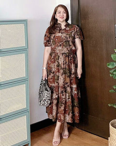 *Bianca Maxi Printed Dress 0254