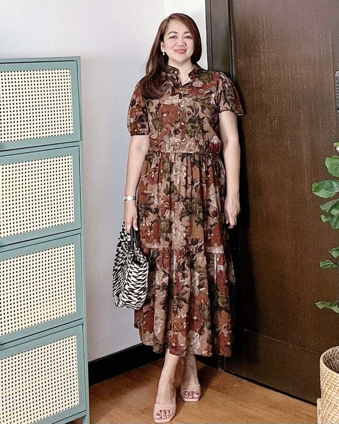 *Bianca Maxi Printed Dress 0254