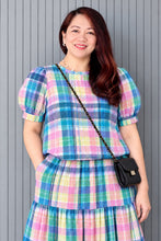 Load image into Gallery viewer, Lana Checkered Top and Skirt 0052