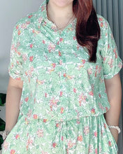 Load image into Gallery viewer, *Dahna Drawstring Printed Dress 0354