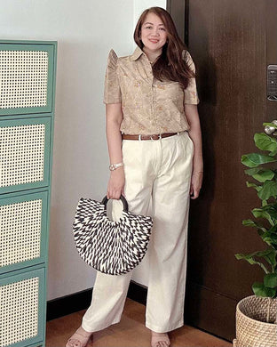 *Maria Filipiñana Inspired Eyelet Top 0024