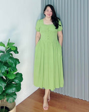 Load image into Gallery viewer, *Aubrey Apple Green Plain Dress 0172